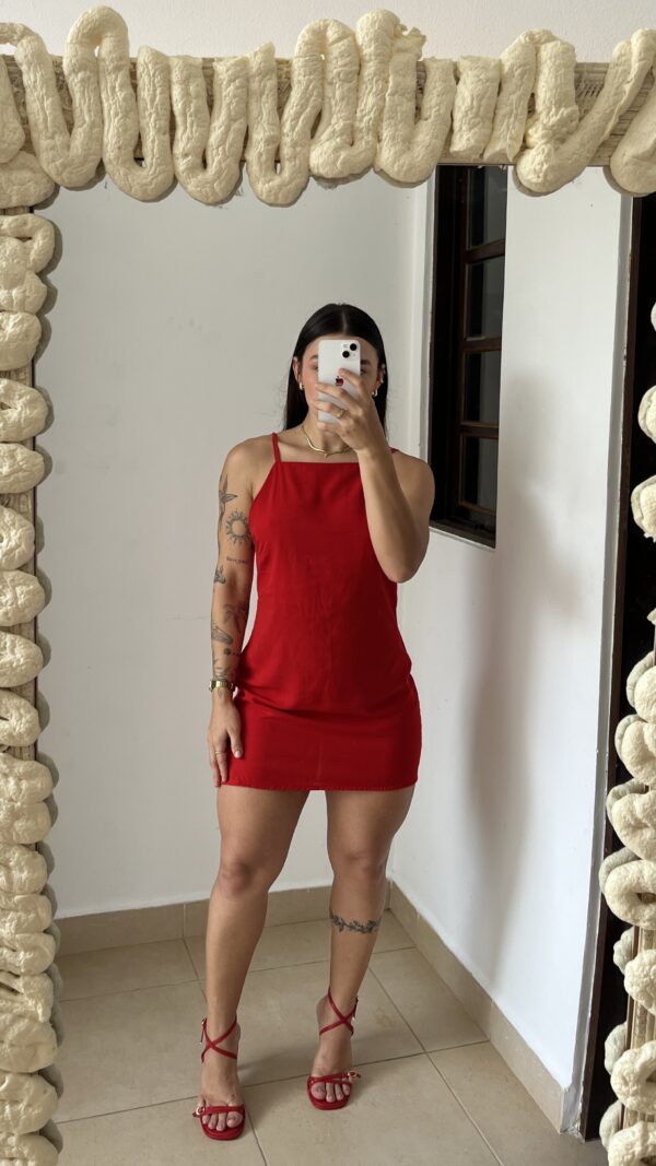 Vestido Thereza Vermelho - Imagem 3